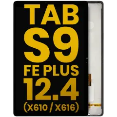LCD Assembly Without Frame For Samsung Galaxy Tab S9 FE Plus 12.4" (X610 / X616) (2023) (Refurbished) (Black)