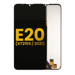 LCD Assembly Without Frame For Motorola Moto E20 (XT2155 / 2021) (Refurbished) (Black)