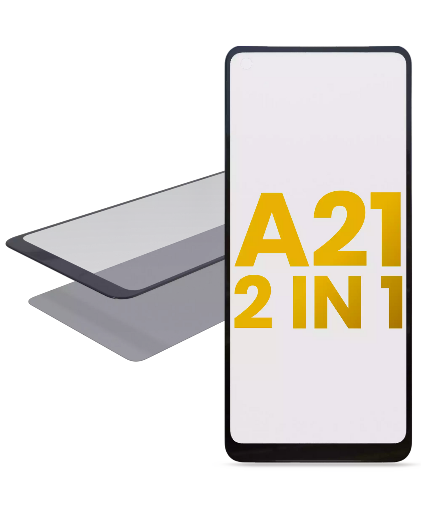 2 in 1 Front Glass With OCA For Samsung Galaxy A21 (A215 / 2020)