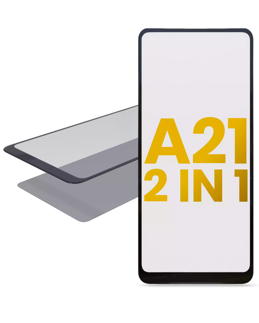 2 in 1 Front Glass With OCA For Samsung Galaxy A21 (A215 / 2020)