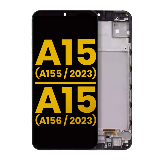 OLED Assembly With Frame For Samsung Galaxy A15 4G (A155 / 2023) / A15 5G (A156 / 2023) (Refurbished) (All Colors)