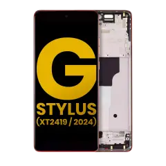OLED Assembly With Frame For Motorola Moto G Stylus 5G (XT2419 / 2024) (Refurbished) (Scarlet Wave)