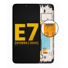 LCD Assembly With Frame For Motorola Moto E7 (XT2095 / 2020) (Refurbished) (All Colors)