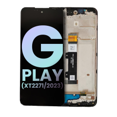 LCD Assembly With Frame For Motorola Moto G Play (XT2271 / 2023) (Genuine OEM) (Deep Indigo)