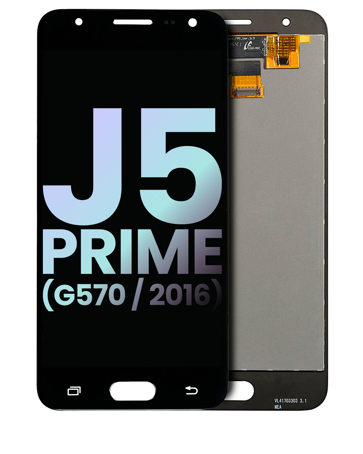 LCD Assembly Without Frame For Samsung Galaxy J5 Prime (G570 / 2016) (Black) (Service Pack)