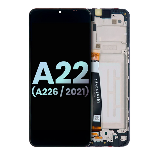 LCD Assembly With Frame For Samsung Galaxy A22 5G (A226 / 2021) (Service Pack) (All Colors)