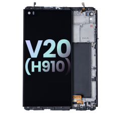 LCD Assembly With Frame For LG V20 (H910) (Genuine OEM) (Black)