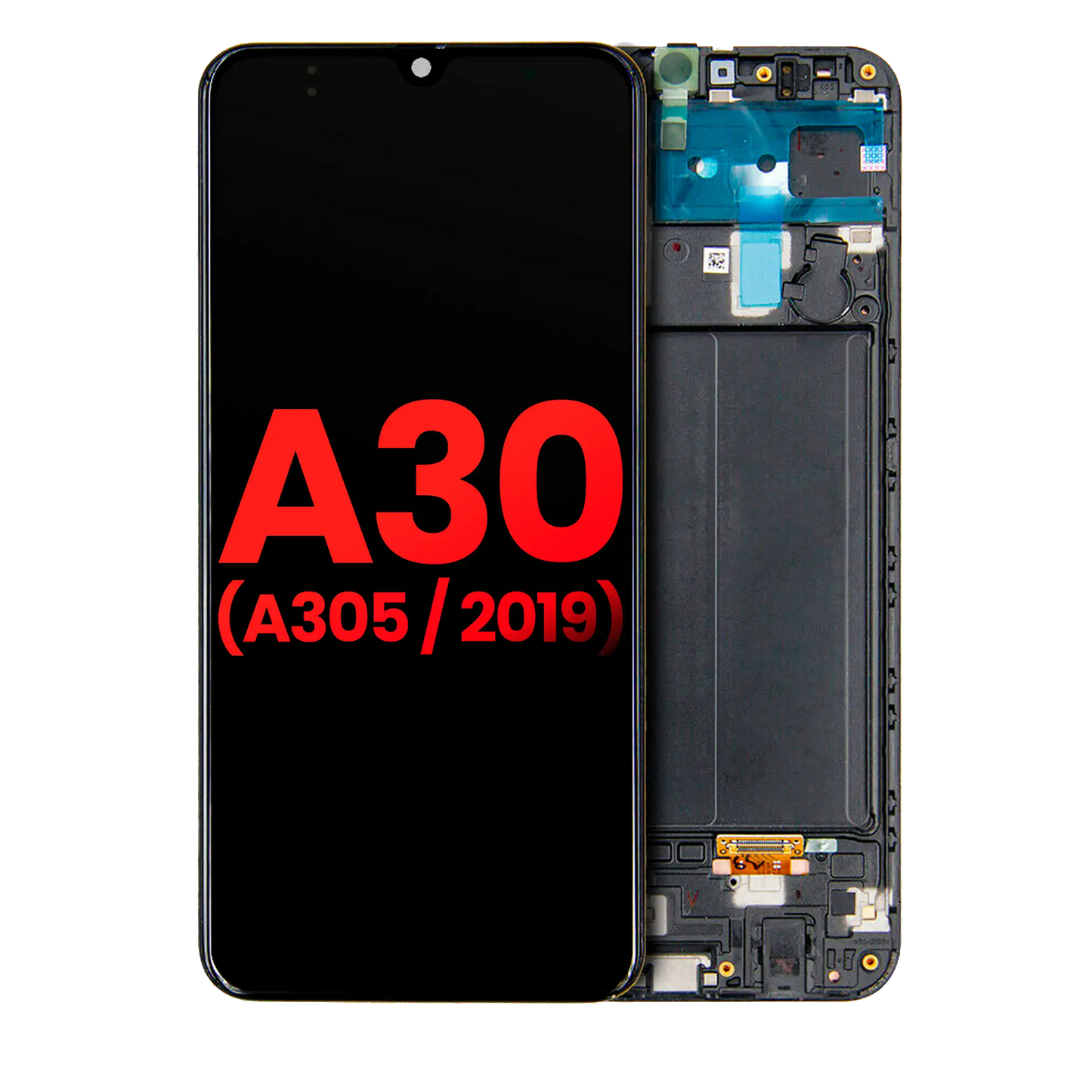 OLED Assembly With Frame For Samsung Galaxy A30 (A305 / 2019) (Aftermarket Plus) (All Colors)