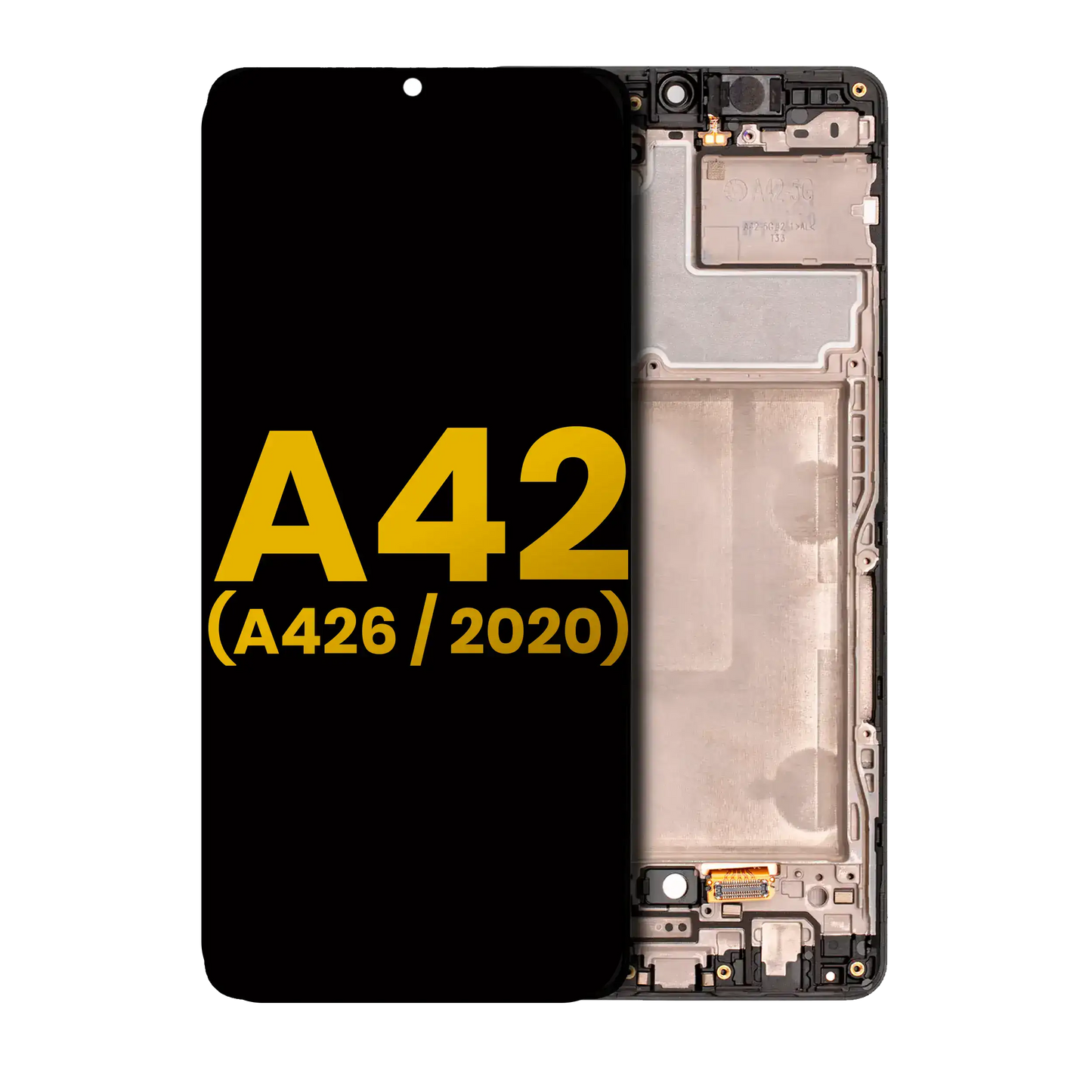 OLED Assembly With Frame For Samsung Galaxy A42 5G (A426 / 2020) (Refurbished) (Prism Dot Black)