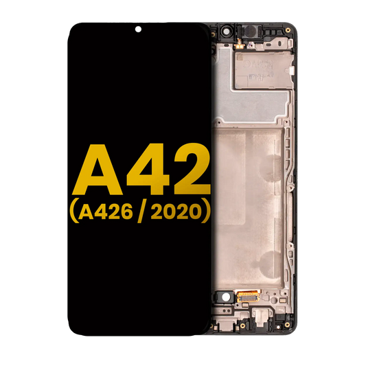 OLED Assembly With Frame For Samsung Galaxy A42 5G (A426 / 2020) (Refurbished) (Prism Dot Black)