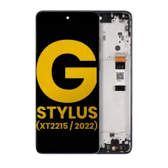 LCD Assembly With Frame For Motorola Moto G Stylus 5G (XT2215 / 2022) (Refurbished) (Steel Blue)