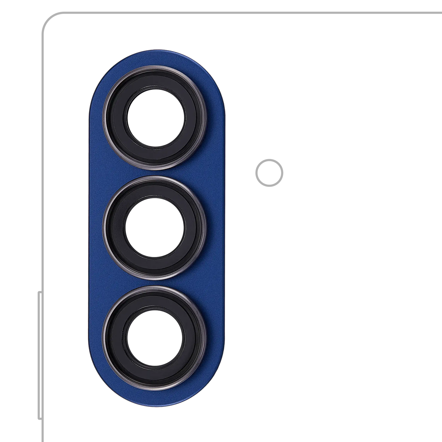 Back Camera Lens With Bezel Ring For Samsung Galaxy Z Fold 7 (F966) (Blue Shadow)