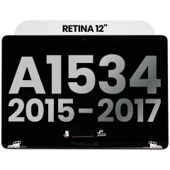 Complete LCD Display Assembly For MacBook 12" A1534 (2015-2017) (Used OEM Pull: Grade B) (Space Gray)