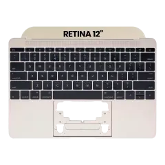 Top Case with Keyboard (ANSI US) and Microphone For MacBook 12" A1534 (2015) (OEM New) (Gold)