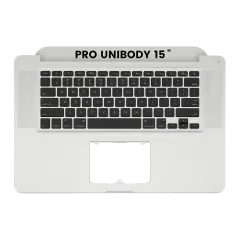Top Case with Keyboard (ANSI US) For MacBook Pro 15" A1286 (2010-2012) (Used OEM Pull: Grade B/C)
