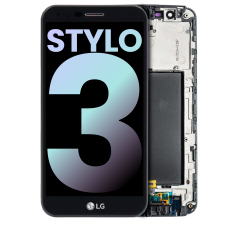 LCD Assembly With Frame For LG Stylo 3 (Genuine OEM) (Black)