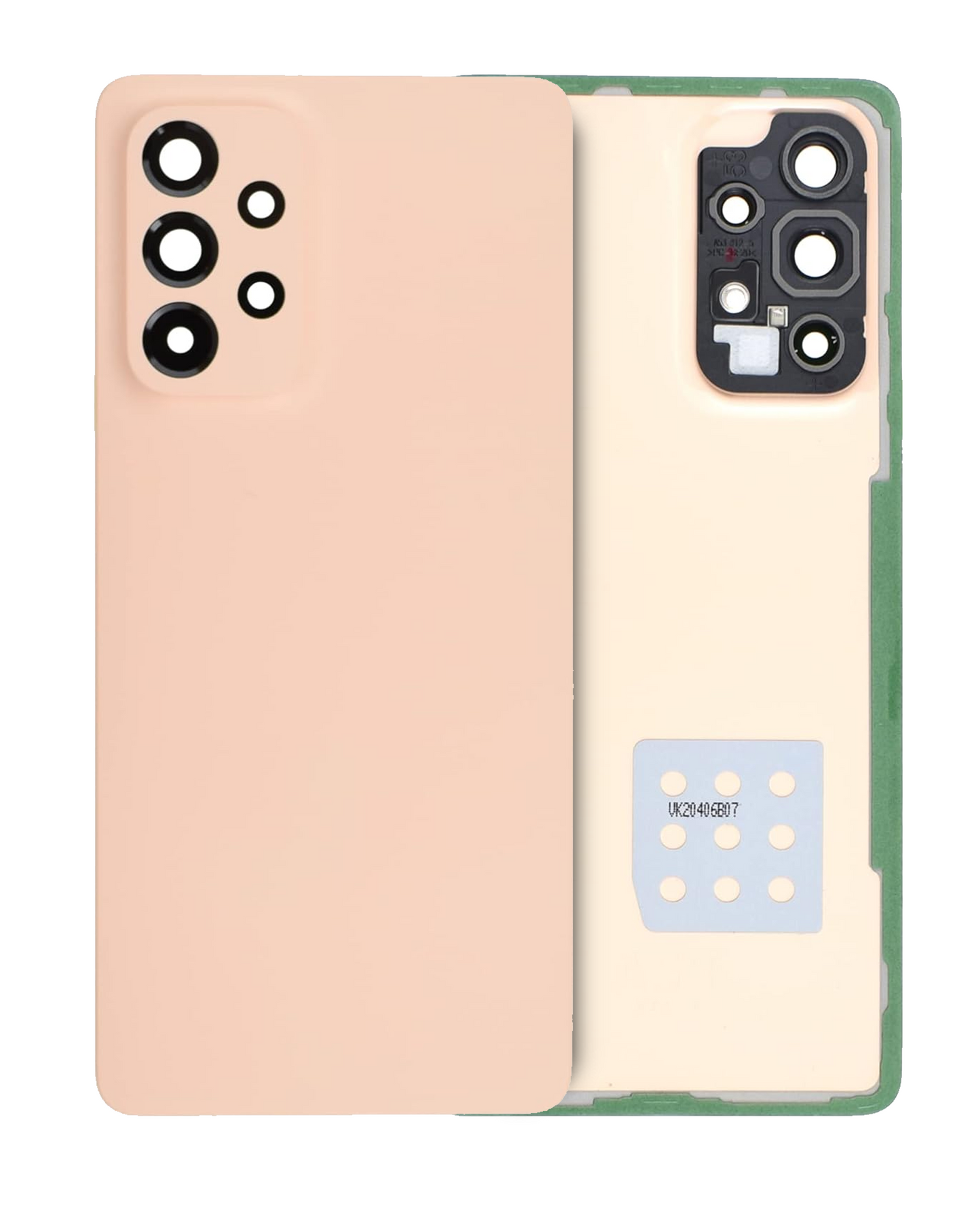 Back Cover Glass With Camera Lens For Samsung Galaxy A53 5G (A536 / 2022) (Service Pack) (Peach)