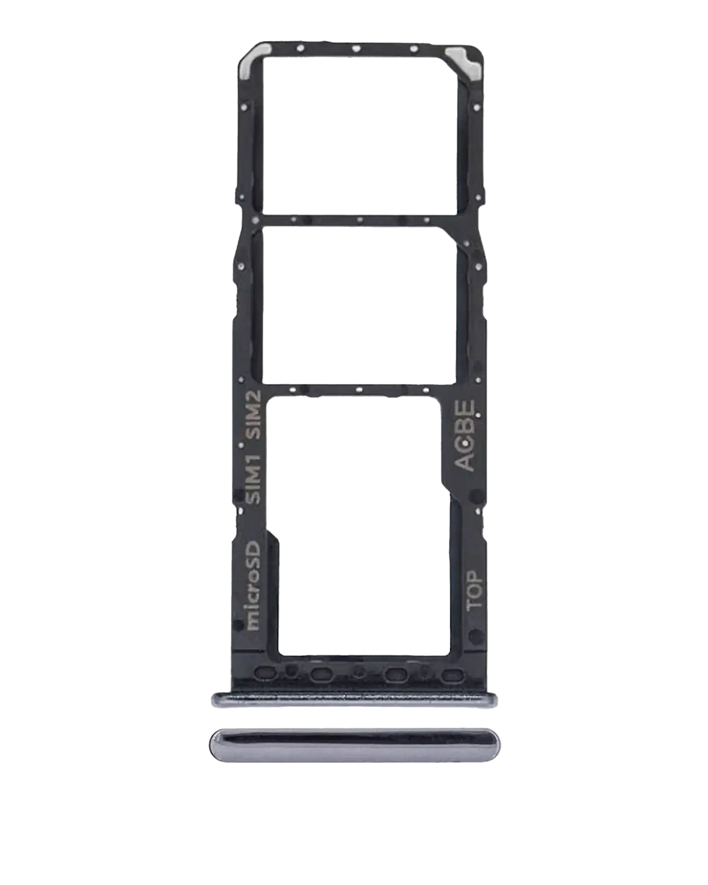 Dual Sim Card Tray For Samsung Galaxy A32 (A325 / 2021) (Awesome Black)
