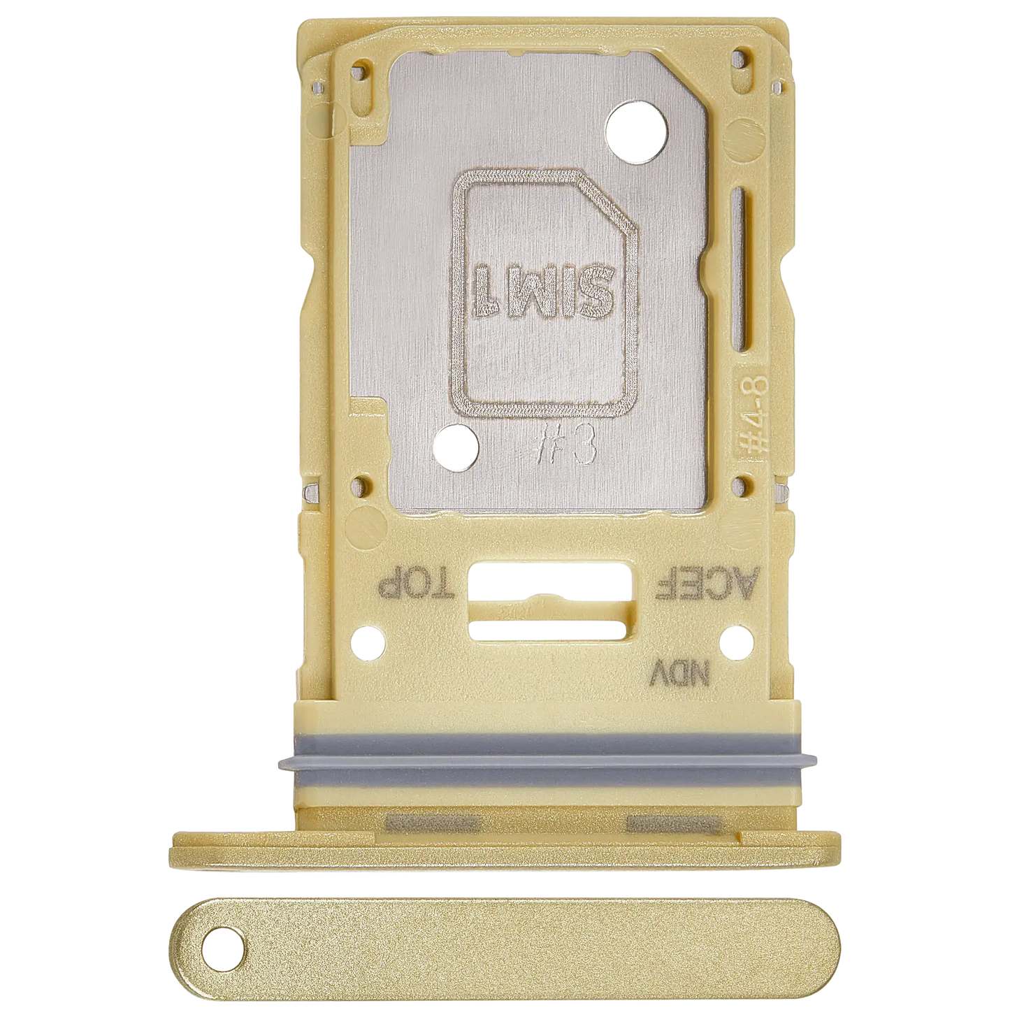 Dual Sim Card Tray For Samsung Galaxy A35 (A356 / 2024) (Premium) (Lemon)
