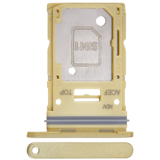 Dual Sim Card Tray For Samsung Galaxy A35 (A356 / 2024) (Premium) (Lemon)