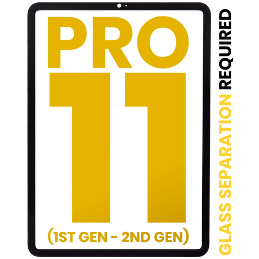 Front Glass Only For iPad Pro 11" 1st Gen (2018) / iPad Pro 11" 2nd Gen (2020) (All Colors) (Glass Separation Required)