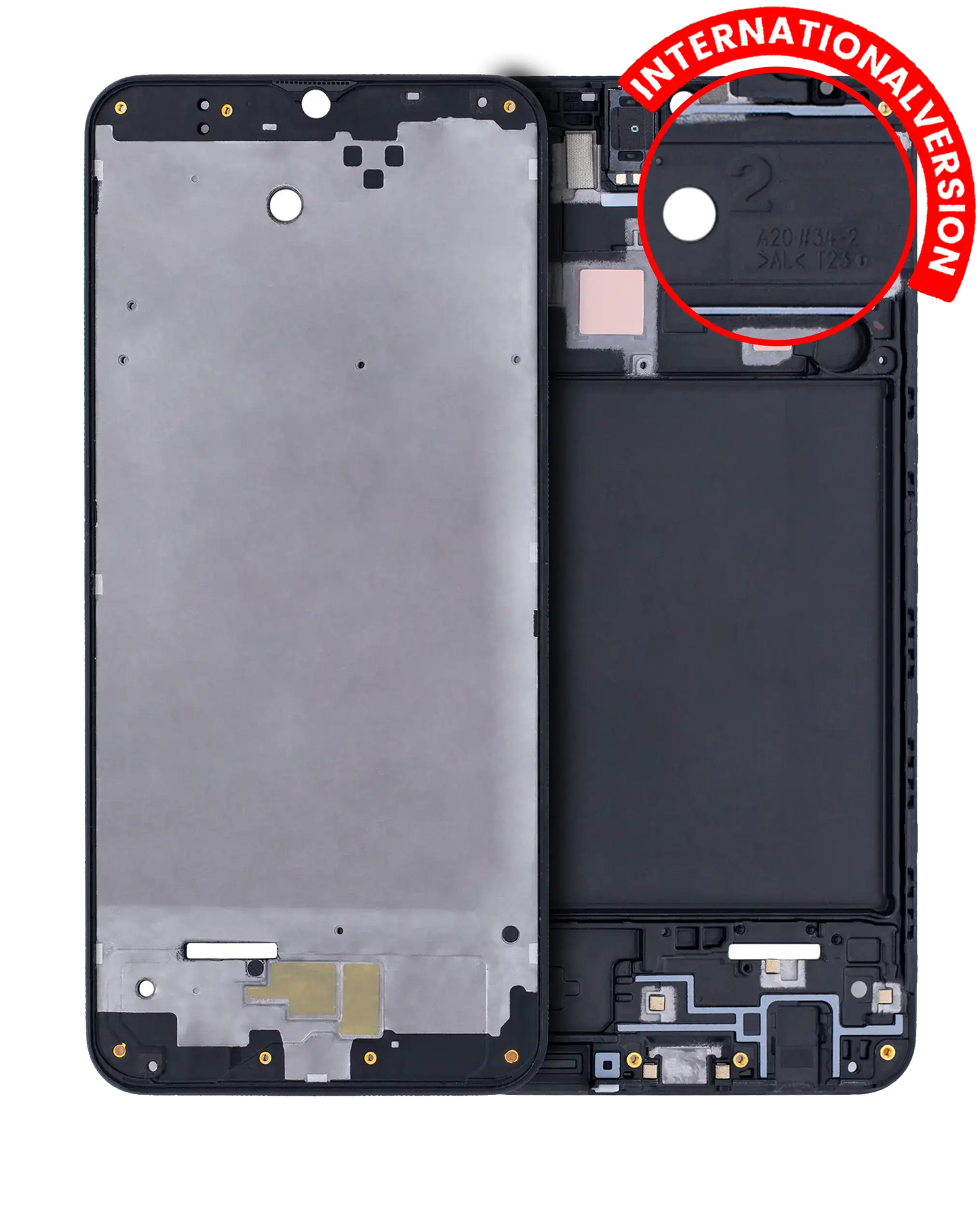 LCD-Frame For Samsung Galaxy A20 (A205 / 2019) (International Version)