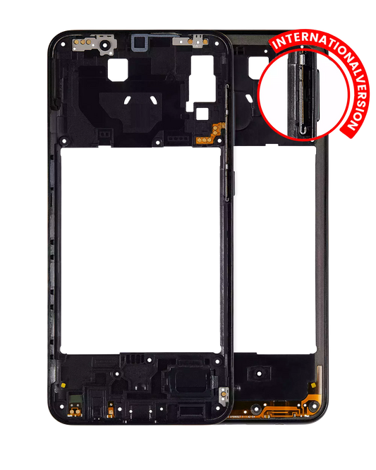 Mid-Frame Housing For Samsung Galaxy A20 (A205 / 2019) (International Version) (Black)
