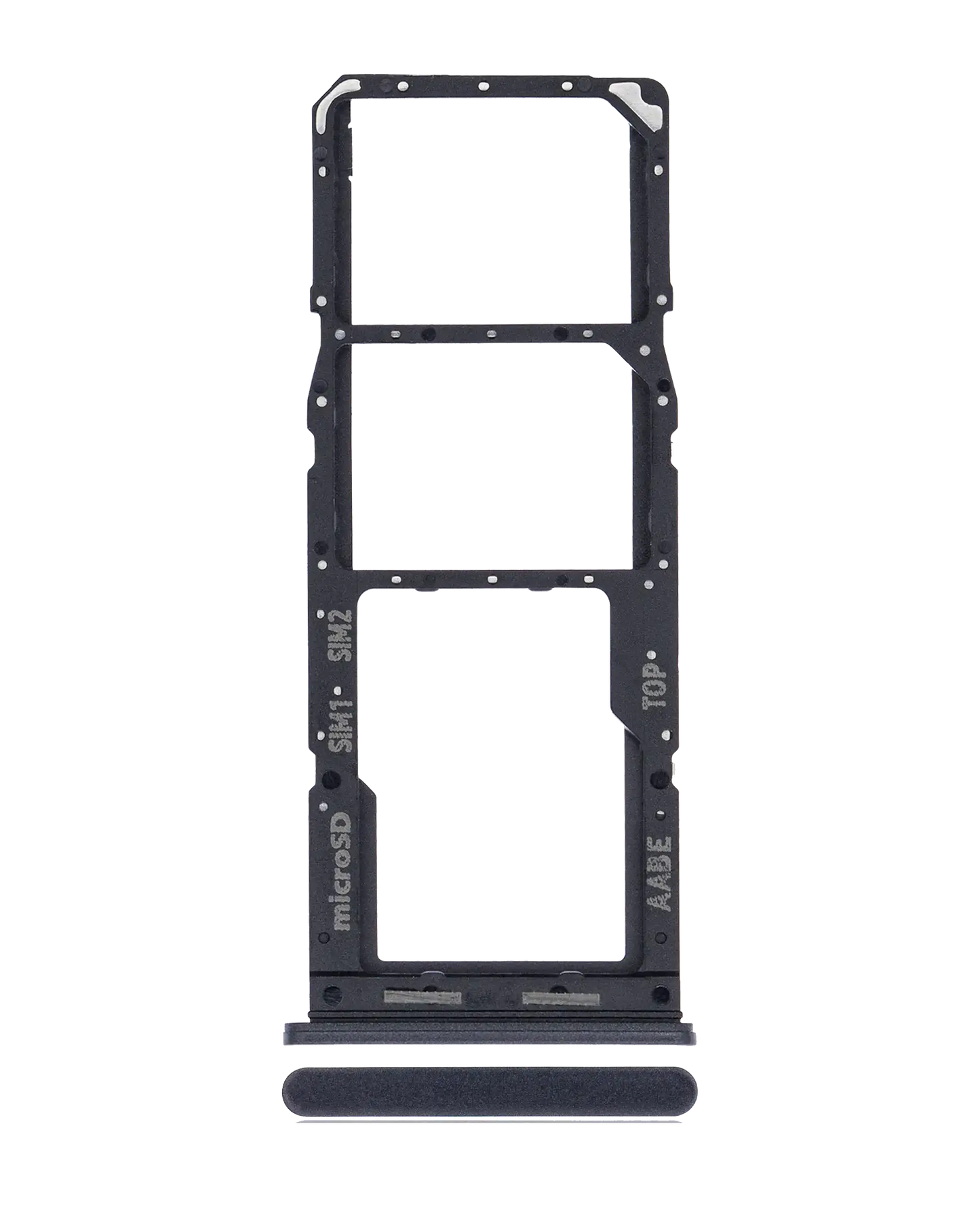 Dual Sim Card Tray For Samsung Galaxy A12 (A125 / 2020) (Black)