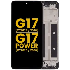 LCD Assembly With Frame For Motorola Moto G17 (XT2623 / 2026) / G17 Power (XT2623 / 2026) (Refurbished) (All Colors)