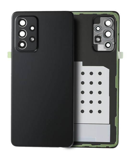 Back Cover Glass With Camera Lens Samsung Galaxy A52 5G (A526 / 2021) (Service Pack) (Awesome Black)
