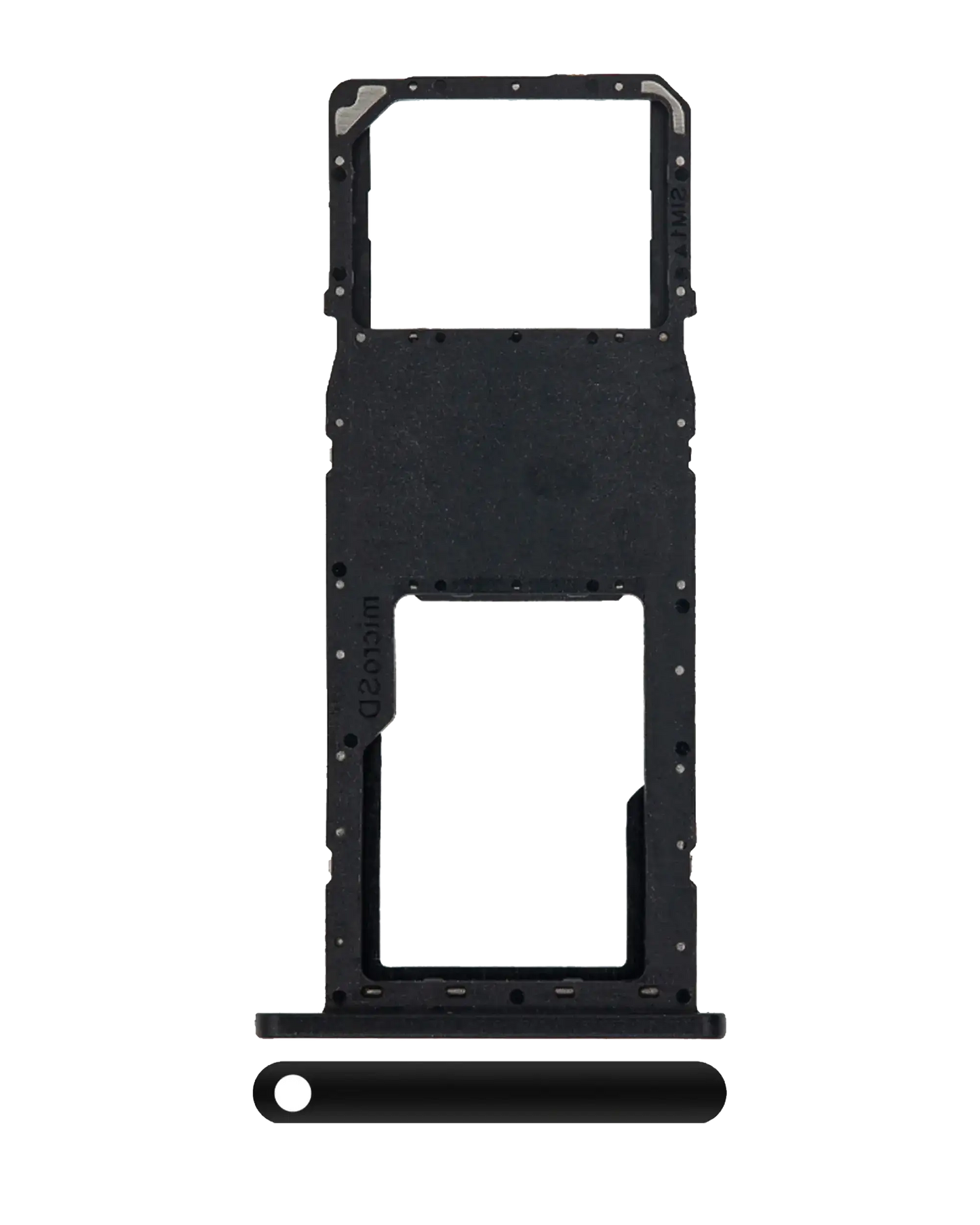 Single Sim Card Tray For Samsung Galaxy A11 (A115 / 2020) (Black)