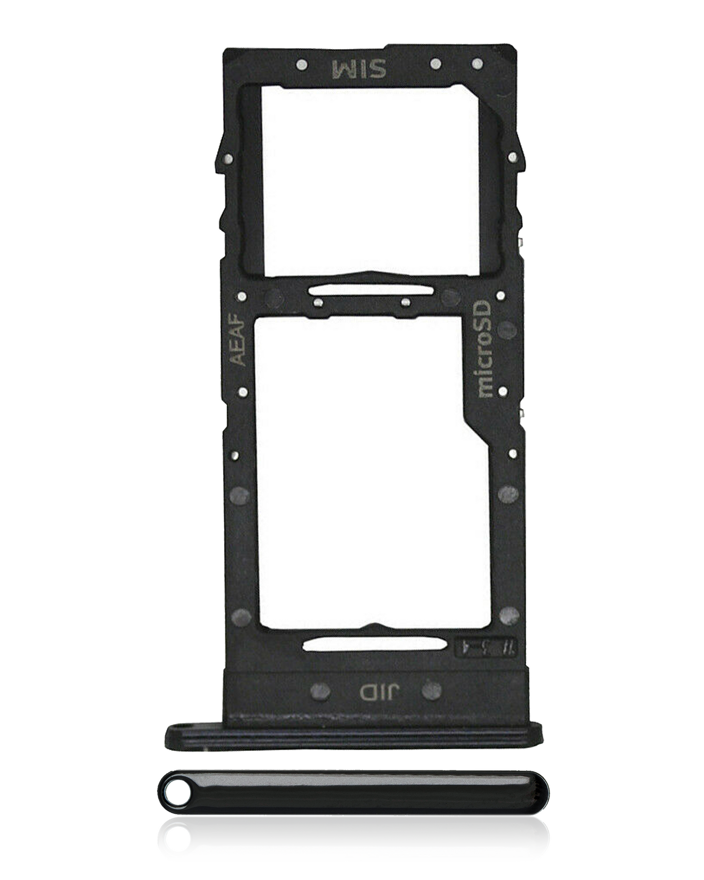Single Sim Card Tray For Samsung Galaxy A51 5G (A516 / 2020) (Prism Cube Black)