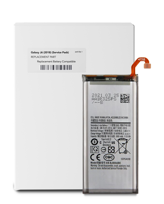 Replacement Battery For Samsung Galaxy J6 (J600 / 2018) (Service Pack)