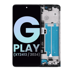 LCD Assembly With Frame For Motorola Moto G Play (XT2413 / 2024) (Genuine OEM) (All Colors)