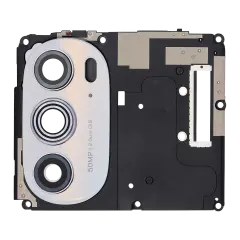 Antenna Cover with Back Camera Lens For Motorola Moto Edge Plus / Edge 30 Pro (XT2201-1/4) / Edge X30 5G (XT2201 -2/6 /2022) (White)