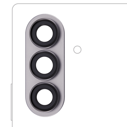 Back Camera Lens With Bezel Ring For Samsung Galaxy Z Fold 7 (F966) (Silver Shadow)