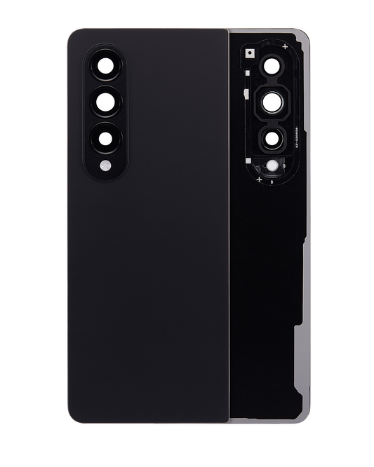 Back Cover Glass With Camera Lens For Samsung Galaxy Z Fold 4 (Service Pack) (Phantom Black)