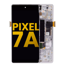 OLED Assembly With Frame (With Fingerprint Sensor ) For Google Pixel 7a 5G (Refurbished) (Snow)