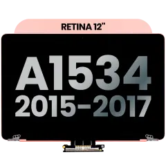 Complete LCD Display Assembly For MacBook 12" A1534 (2015-2017) (Used OEM Pull: Grade B) (Rose Gold)