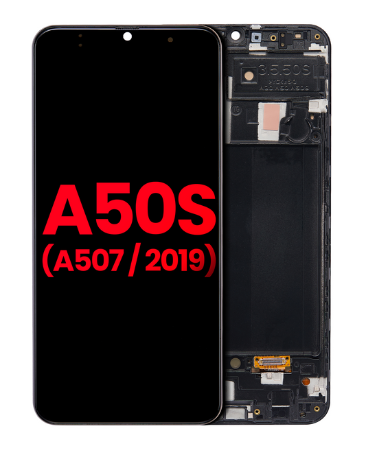 OLED Assembly With Frame For Samsung Galaxy A50s (A507 / 2019) (Aftermarket Plus) (All Colors)