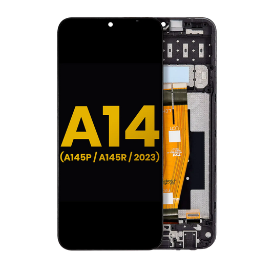 LCD Assembly With Frame For Samsung Galaxy A14 4G (A145P / A145R / 2023) (Refurbished) (All Colors)