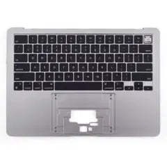 Top Case with Keyboard (ISO English International) For MacBook Air 13" A2681 (2022) (Genuine OEM) (Space Gray)