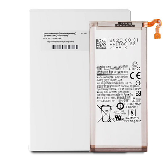 Replacement Battery (Secondary ) For Samsung Galaxy Z Fold 2 5G ( EB-BF917ABY) (Service Pack)