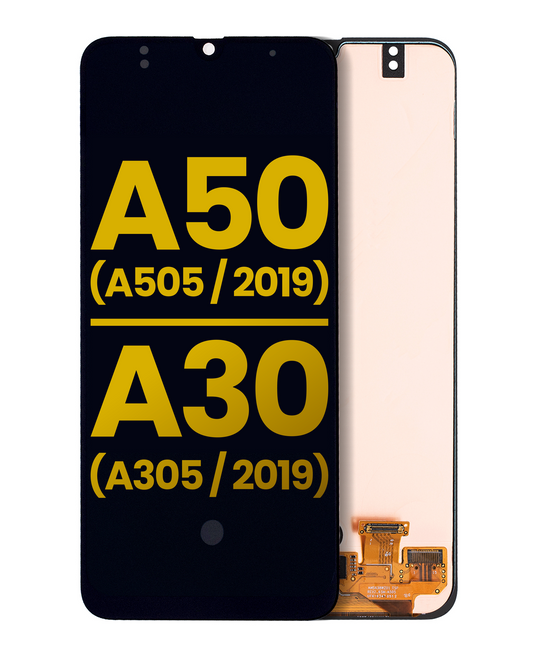 OLED Assembly Without Frame For Samsung Galaxy A50 (A505 / 2019) / A30 (A305 / 2019) (All Models) (Refurbished) (All Colors)