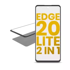 2 in 1 Front Glass With OCA Pre-Installed For Motorola Edge 20 Lite (XT2139-1 / 2021)