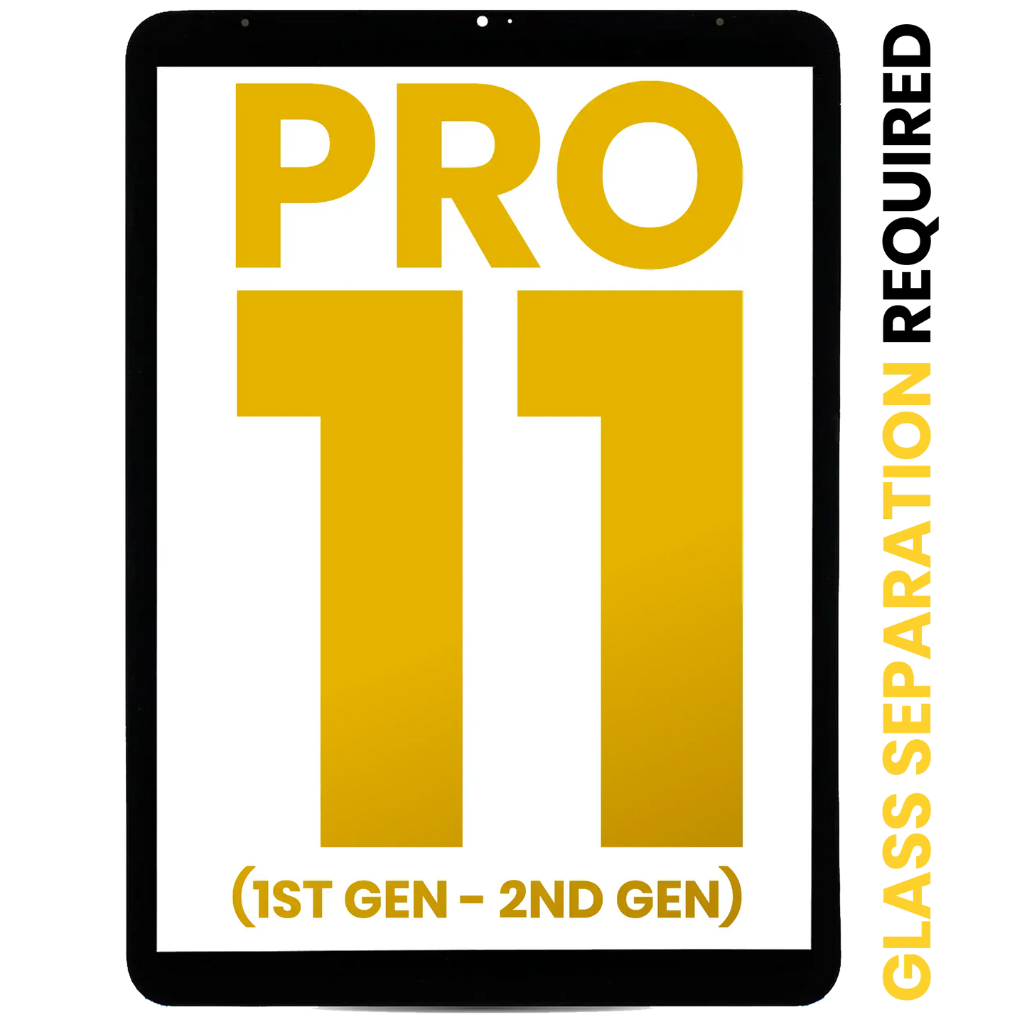 Digitizer For iPad Pro 11" 1st Gen (2018) / iPad Pro 11" 2nd Gen (2020) (Glass Separation Required) (Premium) (All Colors)