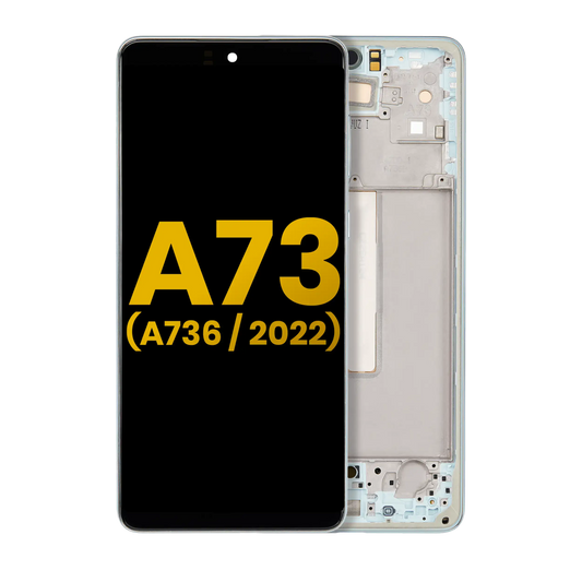 OLED Assembly With Frame For Samsung Galaxy A73 5G (A736 / 2022) (Refurbished) (Mint)