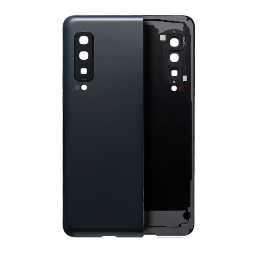 Back Cover Glass With Camera Lens For Samsung Galaxy Z Fold 4G (Cosmo Black)