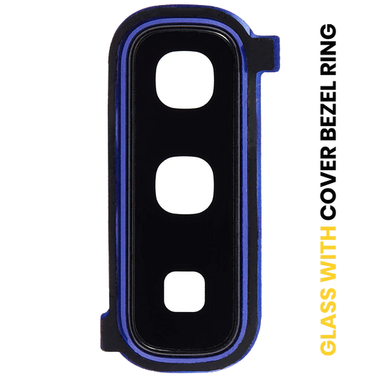 Back Camera Lens With Cover Bezel Ring For Samsung Galaxy Fold 4G (F900) / Fold 5G (F907) (Astro Blue)