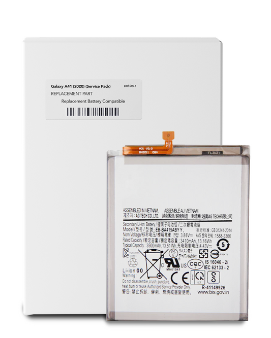 Replacement Battery For Samsung Galaxy A41 (A415 / 2020) (EB-BA415ABYY) (Service Pack)
